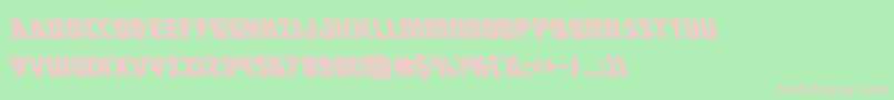 Masterbreakerleft Font – Pink Fonts on Green Background