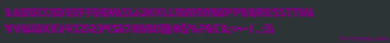 Masterbreakerleft Font – Purple Fonts on Black Background