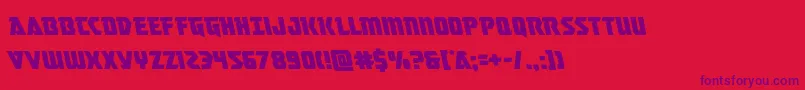 Masterbreakerleft Font – Purple Fonts on Red Background