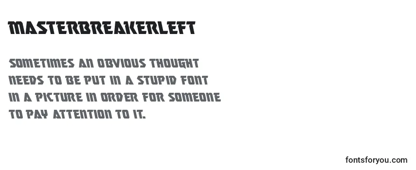 Masterbreakerleft Font