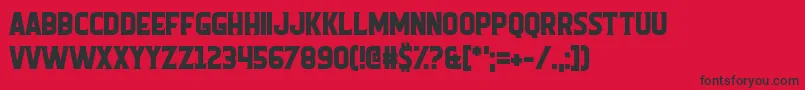 Homunculus Font – Black Fonts on Red Background