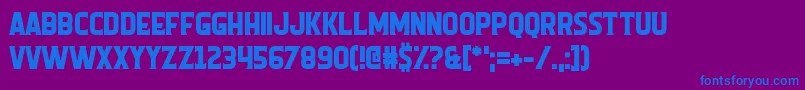 Шрифт Homunculus – синие шрифты на фиолетовом фоне