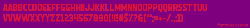 Homunculus Font – Red Fonts on Purple Background