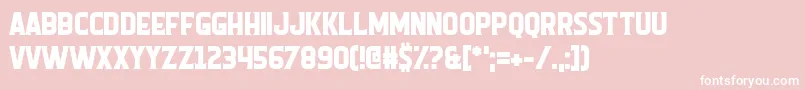 Homunculus Font – White Fonts on Pink Background