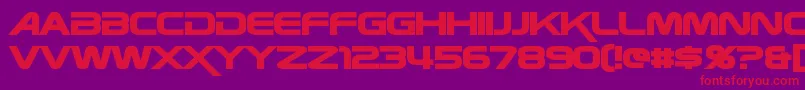 ZebulonBold Font – Red Fonts on Purple Background