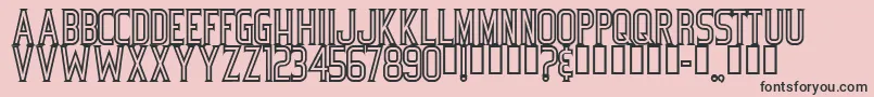 Bicycle Font – Black Fonts on Pink Background