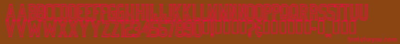 Bicycle Font – Red Fonts on Brown Background
