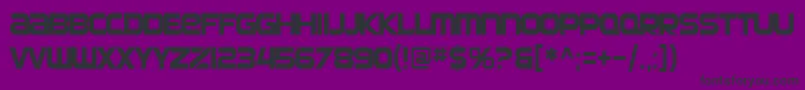 SfAutomatonCondensed Font – Black Fonts on Purple Background