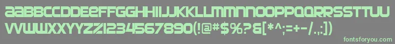 Fonte SfAutomatonCondensed – fontes verdes em um fundo cinza