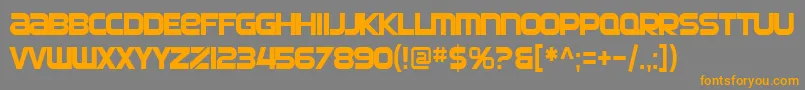 SfAutomatonCondensed Font – Orange Fonts on Gray Background