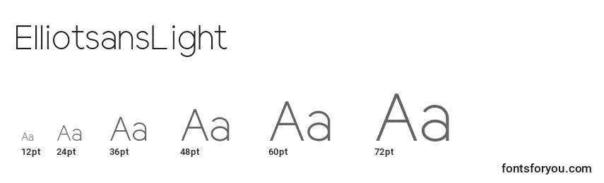 ElliotsansLight Font Sizes
