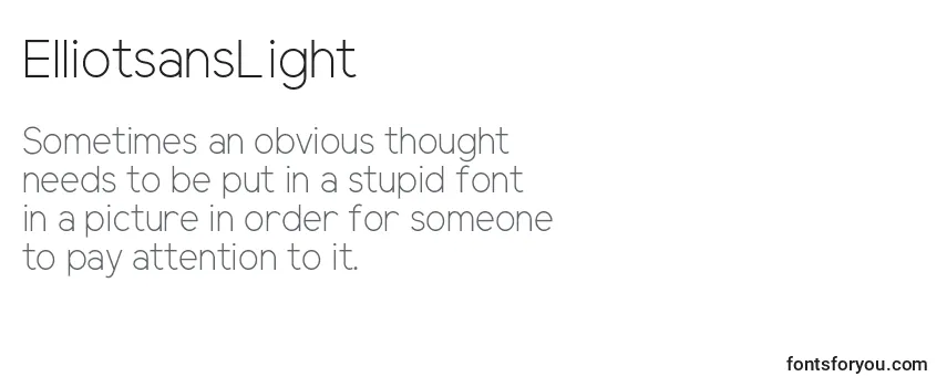 ElliotsansLight Font