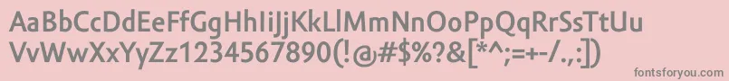 AmorSansProBold Font – Gray Fonts on Pink Background