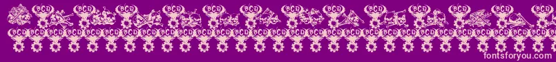 CharnelHouse Font – Pink Fonts on Purple Background