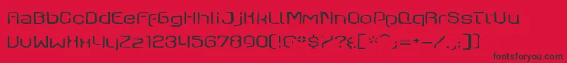 Axaxaxgaunt Font – Black Fonts on Red Background