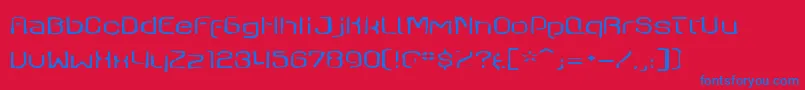 Axaxaxgaunt Font – Blue Fonts on Red Background