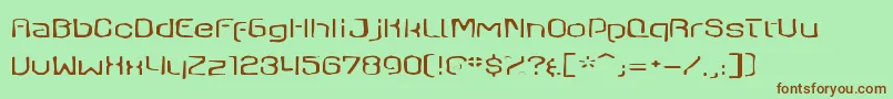 Axaxaxgaunt Font – Brown Fonts on Green Background