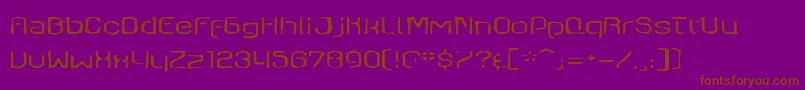 Axaxaxgaunt Font – Brown Fonts on Purple Background