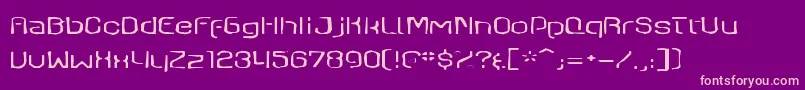 Axaxaxgaunt Font – Pink Fonts on Purple Background