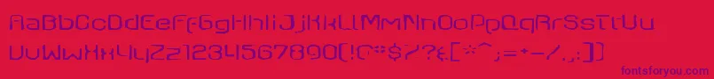 Axaxaxgaunt Font – Purple Fonts on Red Background