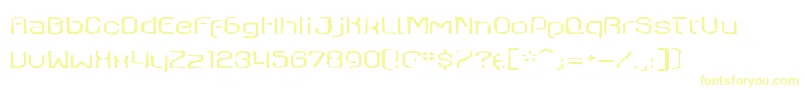 Axaxaxgaunt Font – Yellow Fonts on White Background