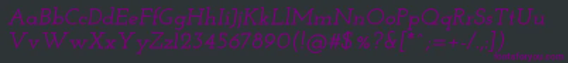 fuente JosefinSlabSemiboldItalic – Fuentes Moradas Sobre Fondo Negro