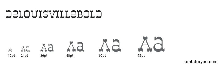 DelouisvilleBold (114040) Font Sizes