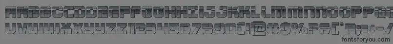 Supersubmarinechrome Font – Black Fonts on Gray Background