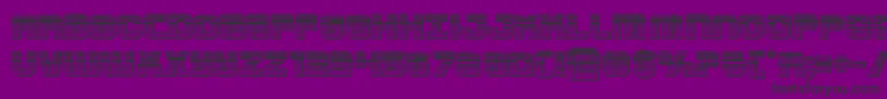 Supersubmarinechrome Font – Black Fonts on Purple Background