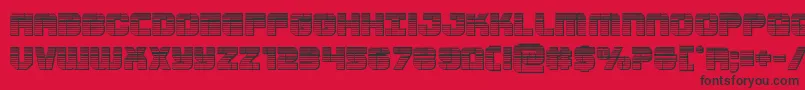 Supersubmarinechrome Font – Black Fonts on Red Background