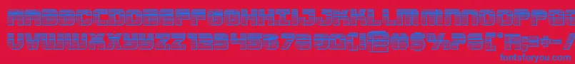 Supersubmarinechrome Font – Blue Fonts on Red Background