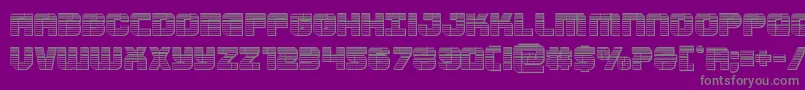 Supersubmarinechrome Font – Gray Fonts on Purple Background
