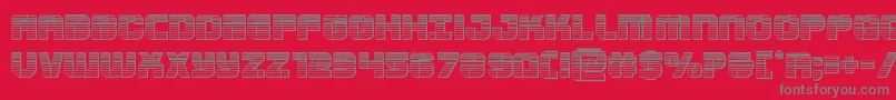 Supersubmarinechrome Font – Gray Fonts on Red Background