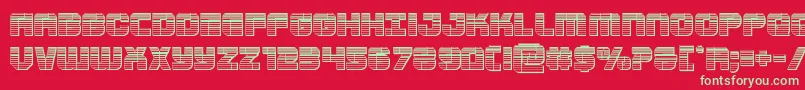 Supersubmarinechrome Font – Green Fonts on Red Background