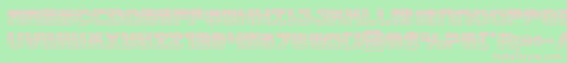 Supersubmarinechrome Font – Pink Fonts on Green Background