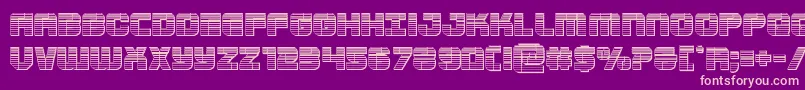 Supersubmarinechrome Font – Pink Fonts on Purple Background