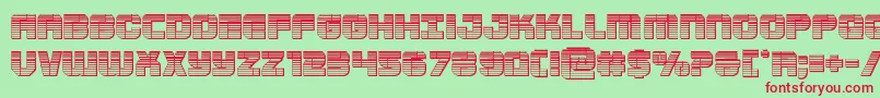 Supersubmarinechrome Font – Red Fonts on Green Background