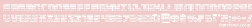 Supersubmarinechrome Font – White Fonts on Pink Background