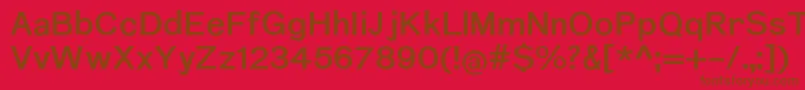 NuromDemibold Font – Brown Fonts on Red Background