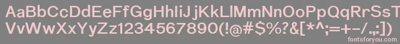 NuromDemibold Font – Pink Fonts on Gray Background