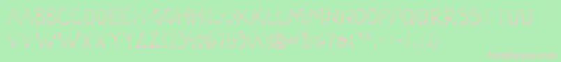 DarbogGradient Font – Pink Fonts on Green Background