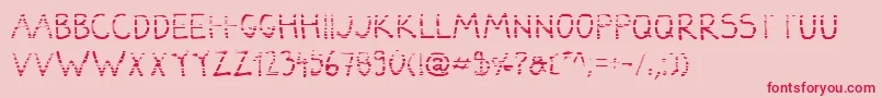 DarbogGradient Font – Red Fonts on Pink Background