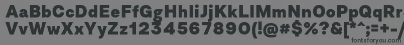AsketExtrabold-Schriftart – Schwarze Schriften auf grauem Hintergrund