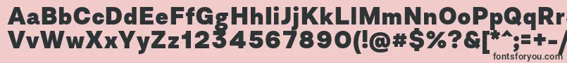 AsketExtrabold Font – Black Fonts on Pink Background