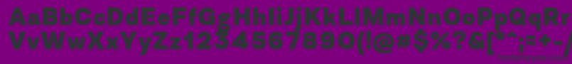 フォントAsketExtrabold – 紫の背景に黒い文字