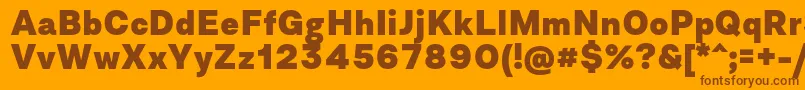 More about AsketExtrabold Font AsketExtrabold Font – Brown Fonts on Orange Background