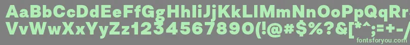 Weitere Informationen zur AsketExtrabold-Schriftart AsketExtrabold-Schriftart – Grüne Schriften auf grauem Hintergrund