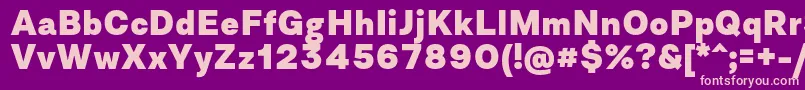 AsketExtrabold Font – Pink Fonts on Purple Background