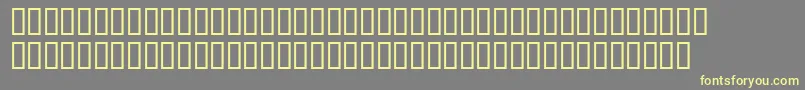 Шрифт Anneboleynsh – жёлтые шрифты на сером фоне