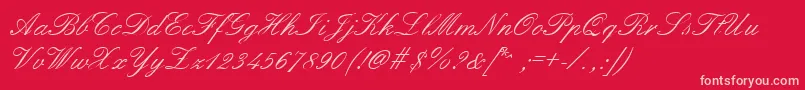 GeFormality Font – Pink Fonts on Red Background